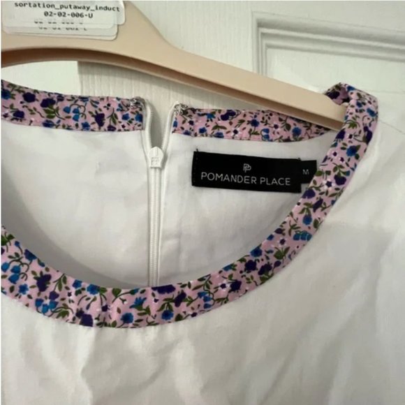 Purple Floral Tiered Fran Mini Dress  POMANDER PLACE by Tuckernuck Size M - Picture 4 of 6